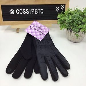 NWT Puffer Black Tech Touch Gloves